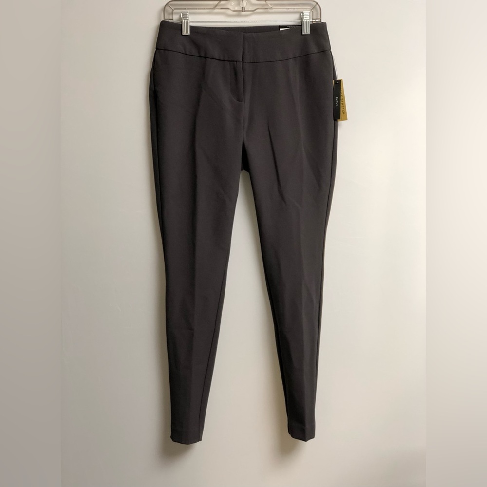 Worthington women's Curvy Fit Slim Leg Luxe Stretch dress trousers pants sz 4